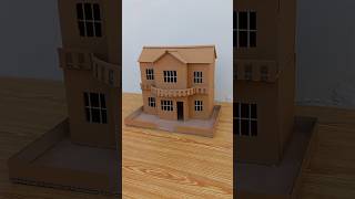 Making a Beautiful Small Cardboard House  DIY Miniature Cardboard House I [upl. by Jaworski]