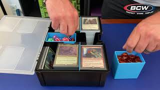 The BCW Prime X4 XL Gaming Box is Ideal for Four MTG Commander Decks [upl. by Leamhsi760]