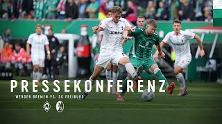 SV Werder Bremen – SC Freiburg 01  Pressekonferenz  SV Werder Bremen [upl. by Carolynne102]