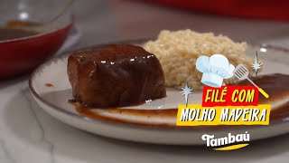 Aprenda a fazer Filé ao Molho Madeira com Risoto  Sabores passo a passo [upl. by Eidna]