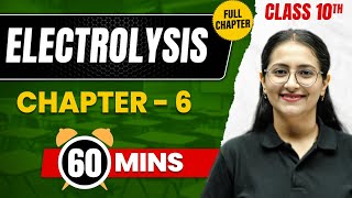 ELECTROLYSIS in 60 Min  Complete Chapter Mind Map  Class10 ICSE CHEMISTRY [upl. by Rafaellle]