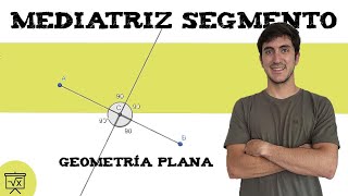 Mediatriz de un segmento ⭕ Geometría plana [upl. by Eissert]