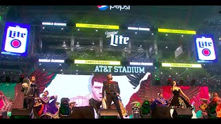 Pepe Aguilar  En vivo en el ATampT Stadium junto a Canelo Álvarez Ángela y Leonardo Aguilar [upl. by Llehctim]