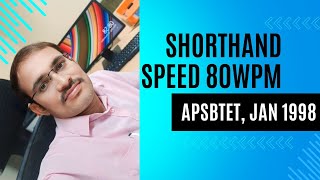 SHORTHAND LOWER 80WPM SBTET AP 1998yoursudhaakar [upl. by Stoat]