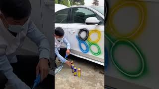 Spray painting shortsvideo [upl. by Enyalaj]