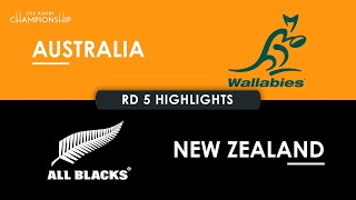 HIGHLIGHTS  AUSTRALIA v NEW ZEALAND  The Rugby Championship 2024 [upl. by Oirromed914]