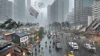 Super Typhoon Bebinca Destroys Philippines City As 240kmh Wind Blow Away Everything in Philippines [upl. by Harms]