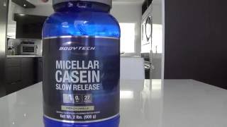 Body Tech Micellar Casein Protein Review [upl. by Aikkin]