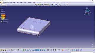 Catia Tutorial in Tamil 53  Edge FilletParting Element  Dress Up Features  Part [upl. by Esetal688]