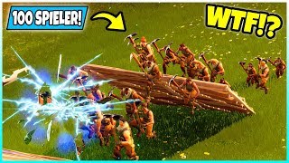 WTF fast 100 Spieler durch RISS Was passiert  Fortnite Battle Royale [upl. by Berghoff209]