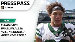 Rookies Braelon Allen And Isaiah Davis Share The Feeling Of Playing In Their First NFL Game [upl. by Alexandr]