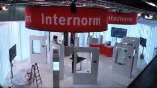 Internorm KonzernMessestand Aufbauarbeiten [upl. by Animlehliw]