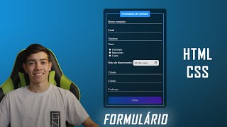 APRENDA como criar um FORMULÁRIO com HTML e CSS [upl. by Neeka783]