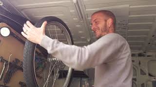 BICYCLE TYRE REPAIR ON ELECTRA TOWNIE GO Large wheels [upl. by Hausmann319]