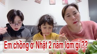 Chiêu đãi anh Zin và Miu món bún chả Lần đầu tiết lộ công việc ở Nhật của em chồng Pakistan [upl. by Frazier]