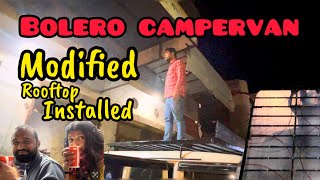 Bolero Rooftop Carrier Installed campervan mahindra modification rooftop tent camping carrier [upl. by Gratianna19]