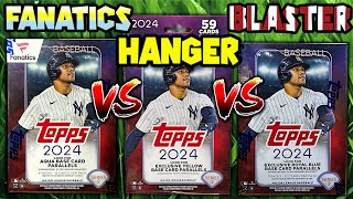 FANATICS vs HANGER vs BLASTER Boxes 2024 Topps Series 2 Retail Review [upl. by Okim288]