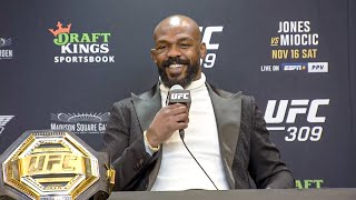 Jon Jones PostFight Press Conference  UFC 309 [upl. by Inalak]