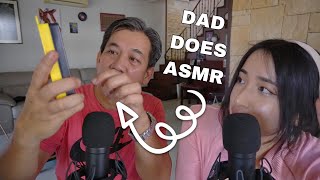 DAD DOES ASMR 🩷 he shows me cool triggers [upl. by Petromilli]