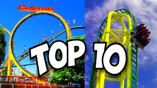 Top 10 BEST Roller Coasters at Lagoon 2024 [upl. by Assisi]