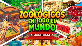 Construí ZOOLÓGICOS con ANIMALES de TODO el MUNDO en MINECRAFT 🌎 PELICULA COMPLETA [upl. by Aerdnahc457]