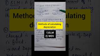 Methods of Depreciation  Depreciation chapter of class 11 bcom shorts youtube depreciation [upl. by Casabonne]