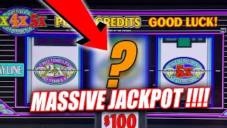 DOUBLE DIAMOND HIGH LIMIT SLOT MACHINE ★ MASSIVE JACKPOT ★ MAX BET [upl. by Aldas805]