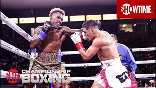 Jermell Charlo KOs Brian Castano With Power Left Hook In Round 10  SHOWTIME CHAMPIONSHIP BOXING [upl. by Nedyah]