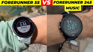 FORERUNNER 55 vs FORERUNNER 245 Music Qual o Melhor Garmin [upl. by Esiled]