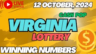 Virginia Cash Pop Lottery Results For  12 Oct 2024  Coffee Break Lunch Break  Cash 5 Powerball [upl. by Oirotciv]