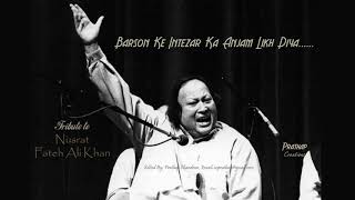 Barson Ke Intezar Ka Anjam Likh DiyaQawwali by Nusrat Fateh Ali Khan [upl. by Ynavoj]