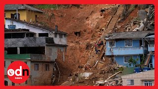 SHOCKING Footage Shows the Landslide that Hit Brazilian City [upl. by Cerracchio]