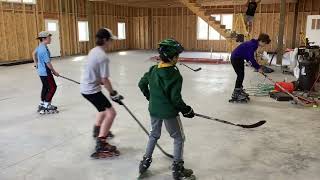 Roller Hockey in the Barn [upl. by Nysa]