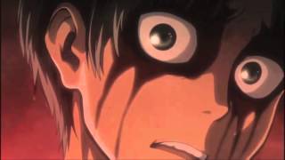 Erens First Transformation  Attack on Titan English Dub with JAPANESE ROAR [upl. by Fey769]