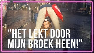 Emma Wortelboer lekt door op straat kutverhaal  Spuiten en Slikken [upl. by Ailaham]