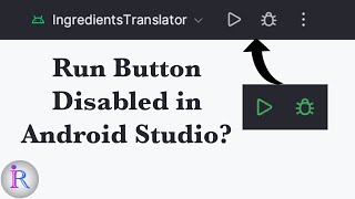 Fix for quotRun button disabled in android studioquot Run button is not working in android studio [upl. by Amandie18]