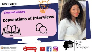 Conventions of Interviews IGCSE English Language [upl. by Ramyar]