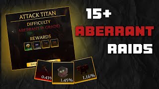 15 Aberrant raids  Attack on titan  Revolution [upl. by Carnay]