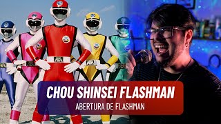 COMANDO ESTELAR FLASHMAN  Chou Shinsei Flashman  ABERTURA Jb Vocal Cover [upl. by Sosthena]