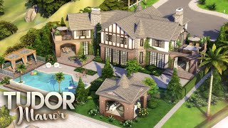 TUDOR MANOR  Luxury Celebrity Mansion   FULL CC LIST  The Sims 4 Speed Build [upl. by Deckert404]