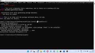 MarkupSafe  subprocessexitedwitherror  No matching distribution found  Python  Aryadrj  IT [upl. by Einiffit854]