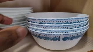 Corelle Everyday Expressions Azure Medallion 12 pc Dinnerware Set Review Nice sturdy everyday plate [upl. by Norina]