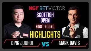 Ding Junhui vs Mark Davis  Round One Highlights  Scottish Open 2024 snooker2024 snooker [upl. by Azer352]