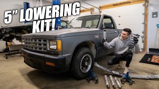 Installing a 5quot Lowering Kit on my S10😍 [upl. by Niwhsa]