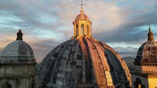 Video Drone 4K  Basilica di Santa Margherita  Montefiascone VT Vista Lago di Bolsena [upl. by Gibbie]