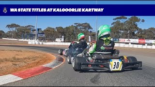 2024 WA State Titles at Kalgoorlie Kartway KA3 Junior Heavy Final  HBC Racing [upl. by Aisinoid62]