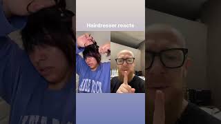 Hairdresser reacts to a DIY Fringe cutting [upl. by Duahsar]