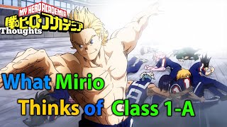 What Mirio lemillion thinks of class 1A [upl. by Anelhtak]