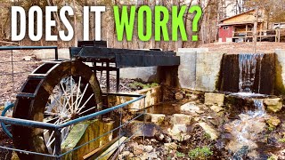 Did we MAKE HYDRO POWER Using Our Waterwheel for Self Reliant Off Grid Living [upl. by Nabru]