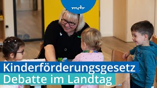 Landtag SachsenAnhalt Debatte zum Kinderförderungsgesetz  MDR [upl. by Zackariah110]